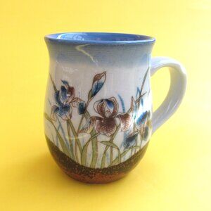 Vintage Otagiri Hand painted Stoneware floral mug